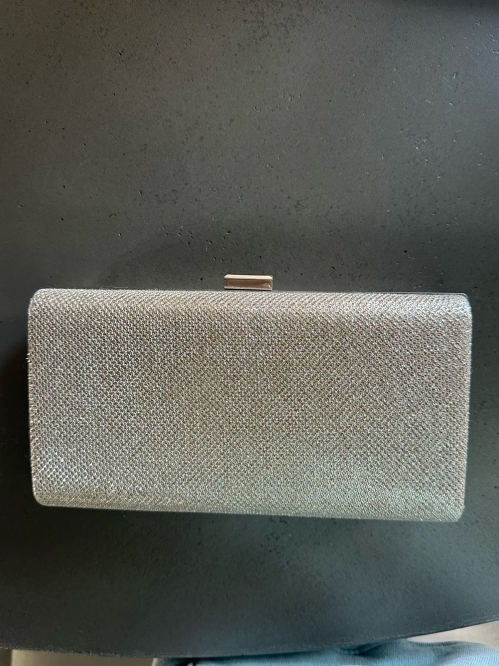 Elegant Champagne Sparkle Clutch - Evening Bag